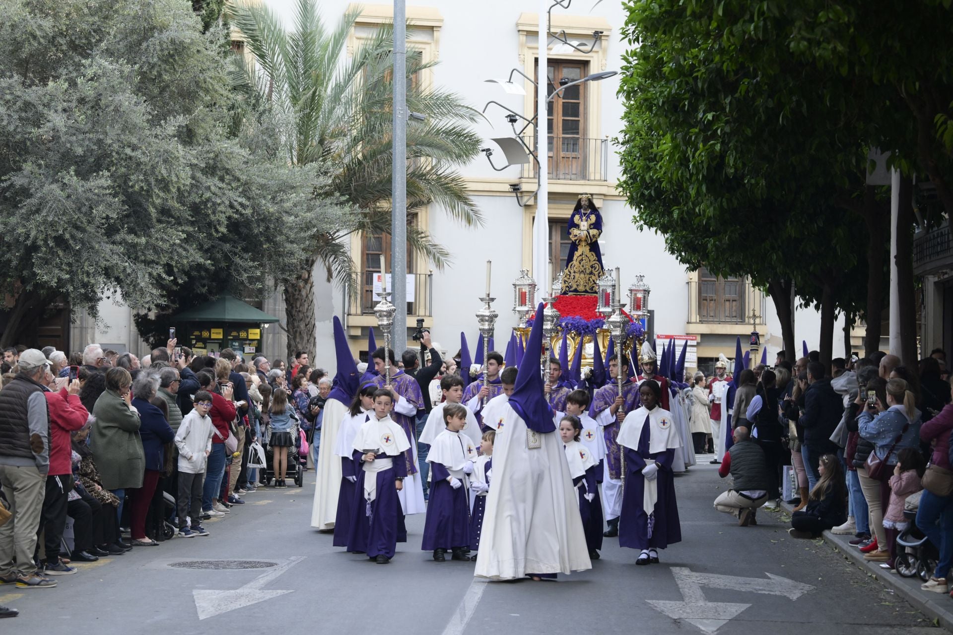 La procesión del Rescate y la Esperanza del Martes Santo en Murcia, en imágenes