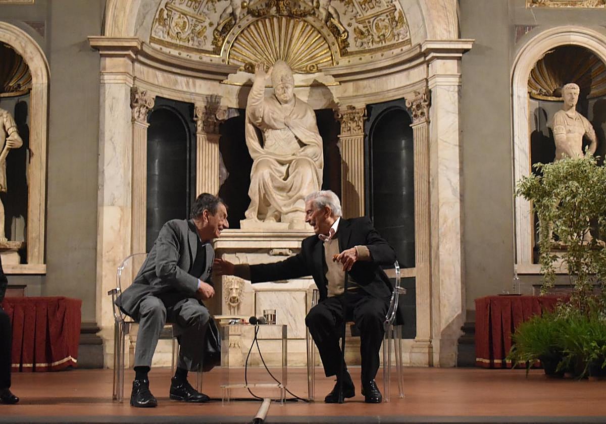Encuentro entre Claudio Magris y Mario Vargas Llosa.