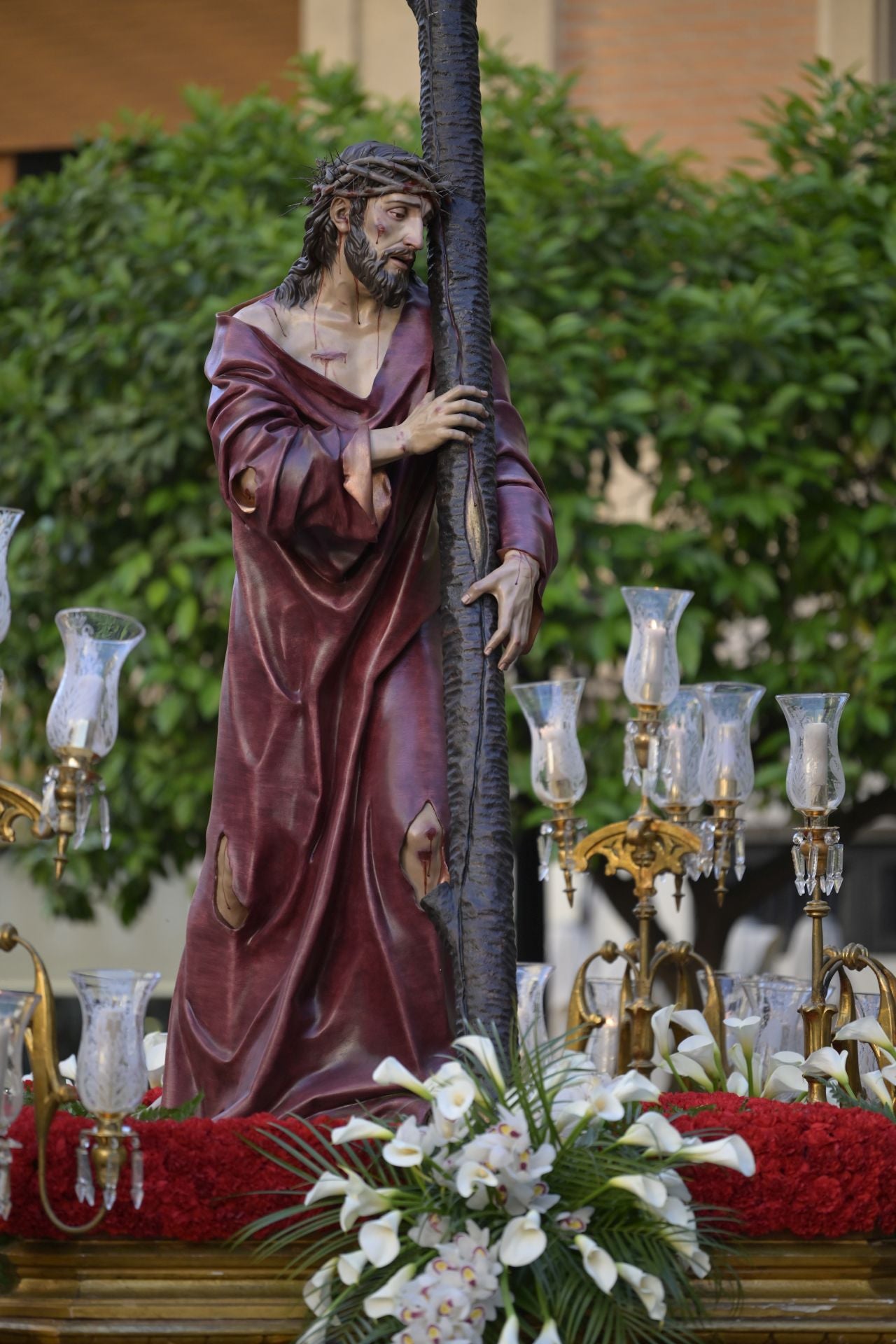 La procesión de la Soledad del Calvario en Murcia, en imágenes