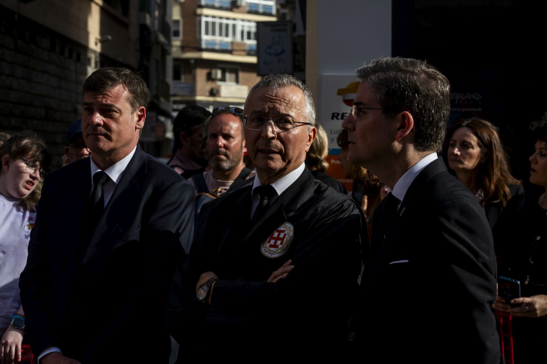 Luto en las calles de Murcia en el Viernes Santo