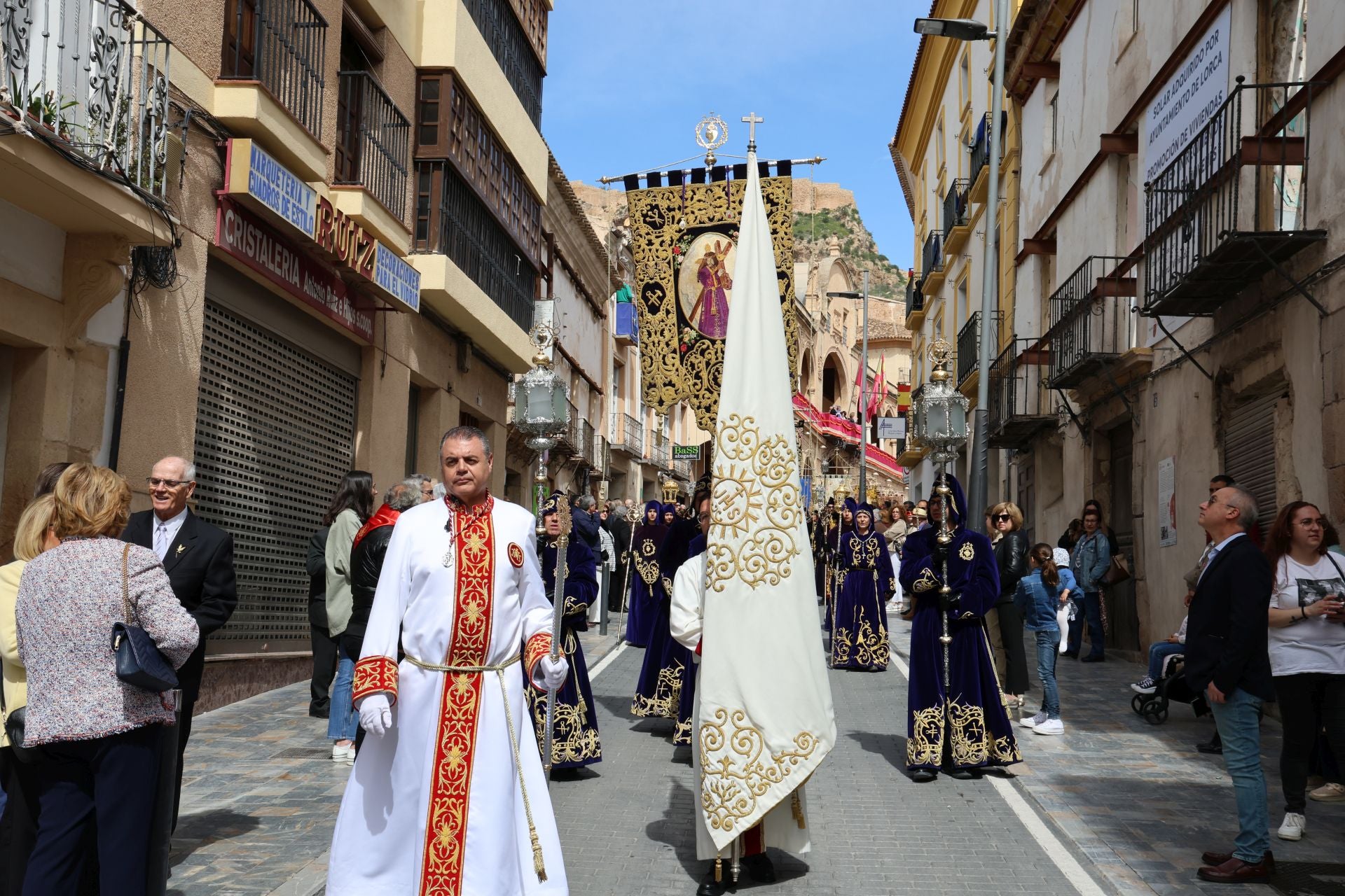 En imágenes, la procesión del Domingo de Resurrección en Lorca