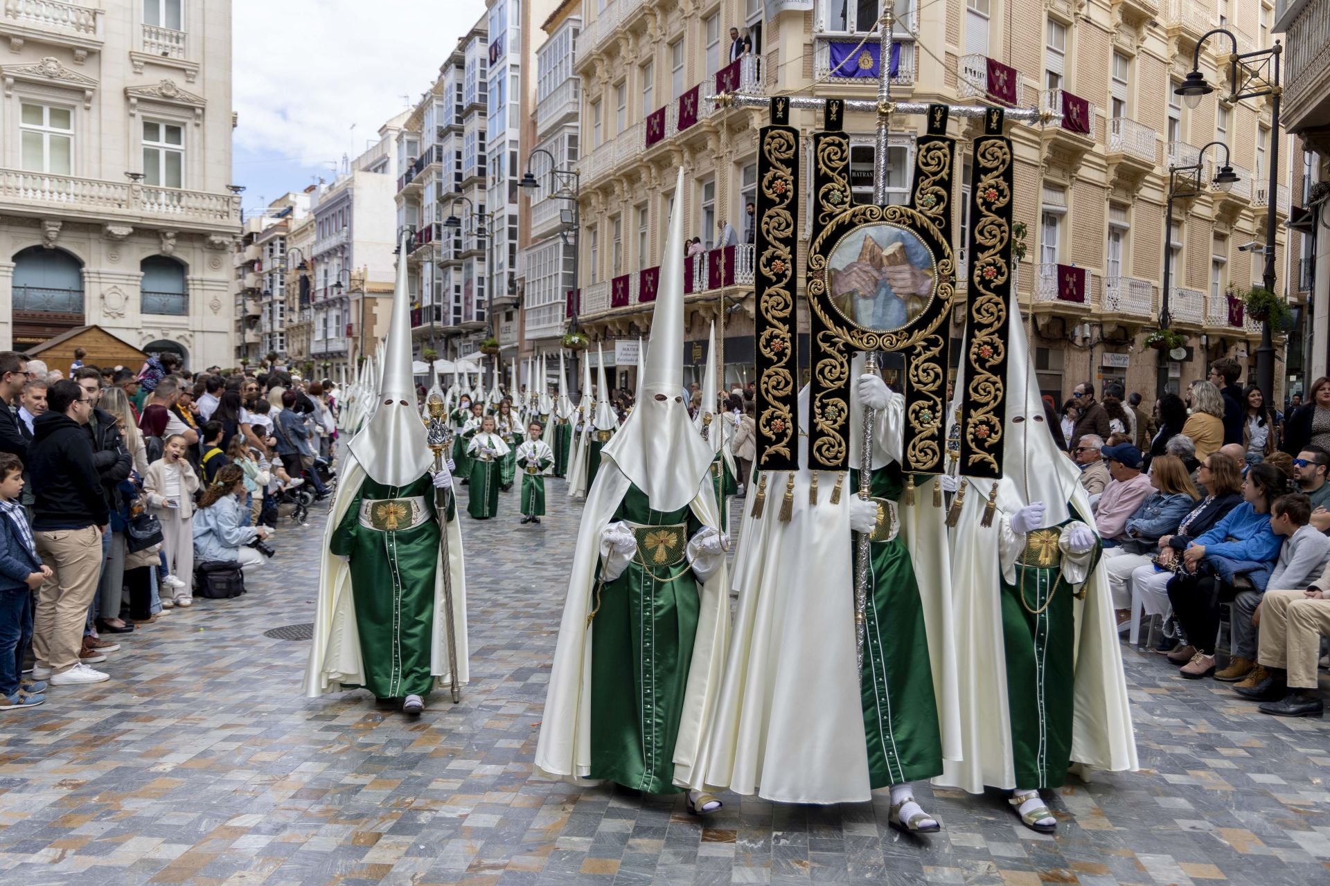 En imágenes, procesión del Domingo de Resurrección en Cartagena