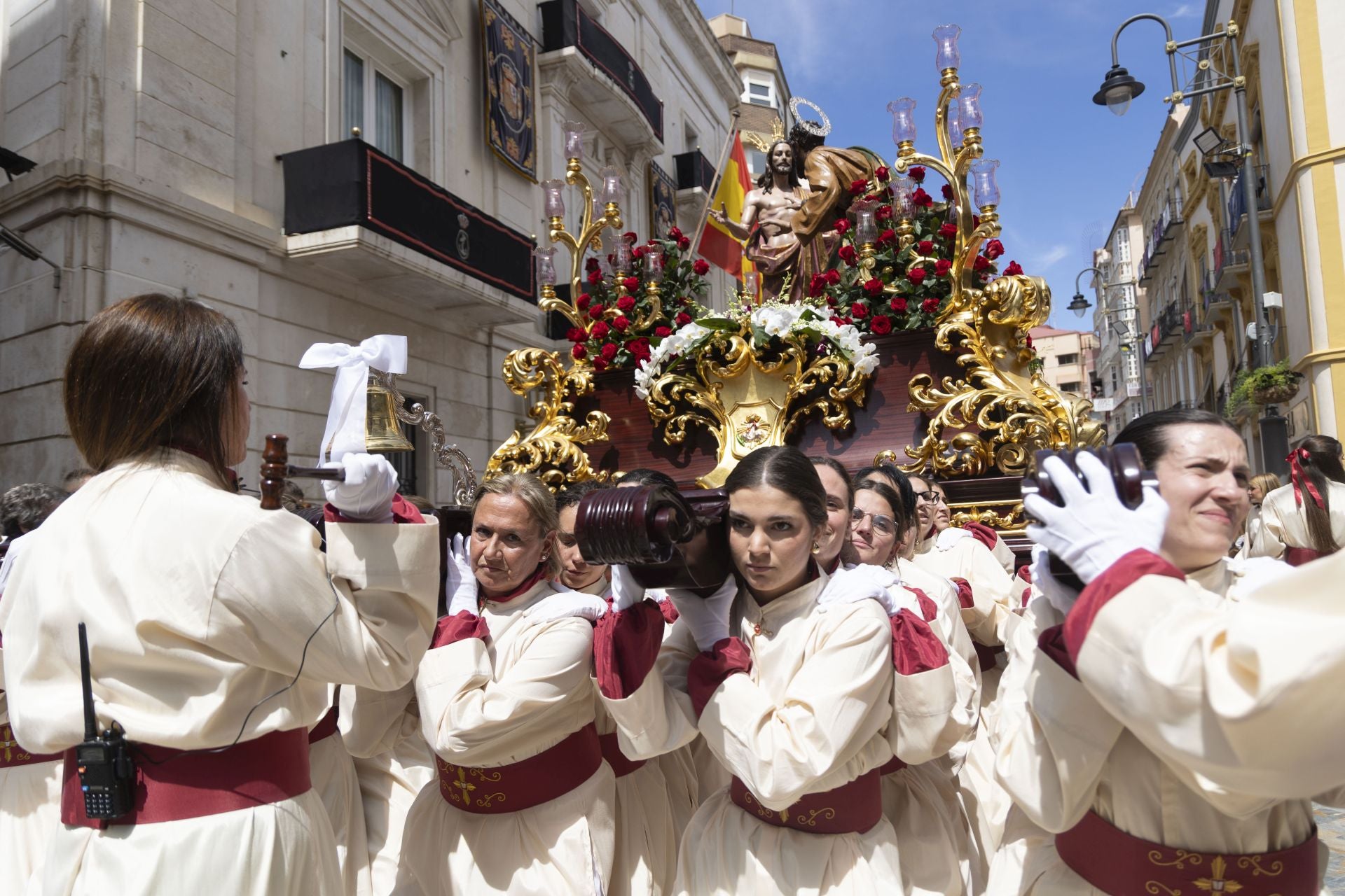 En imágenes, procesión del Domingo de Resurrección en Cartagena