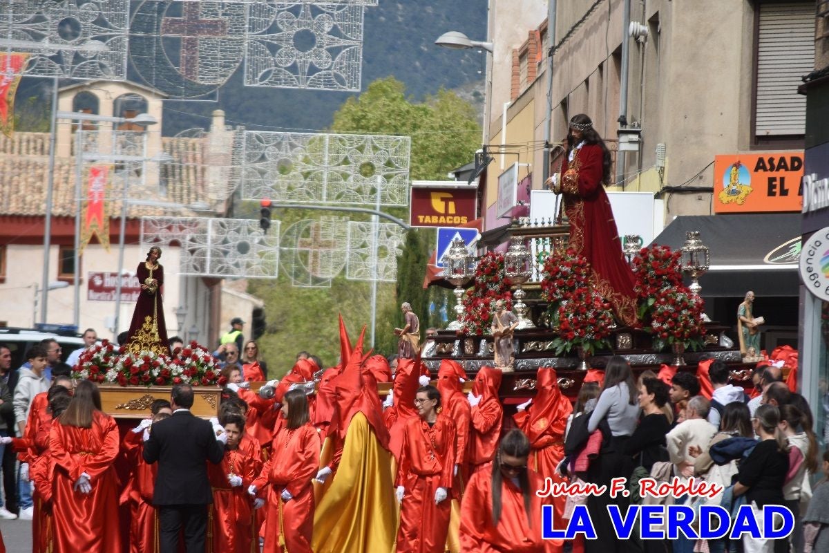 El Señor del Balcón abre la procesión del Encuentro en Caravaca de la Cruz