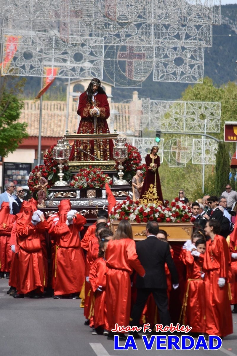 El Señor del Balcón abre la procesión del Encuentro en Caravaca de la Cruz