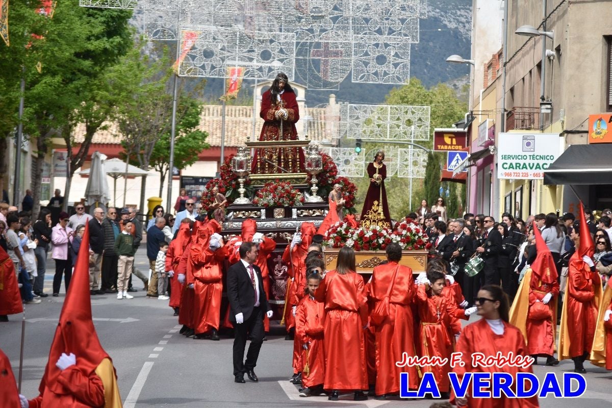 El Señor del Balcón abre la procesión del Encuentro en Caravaca de la Cruz