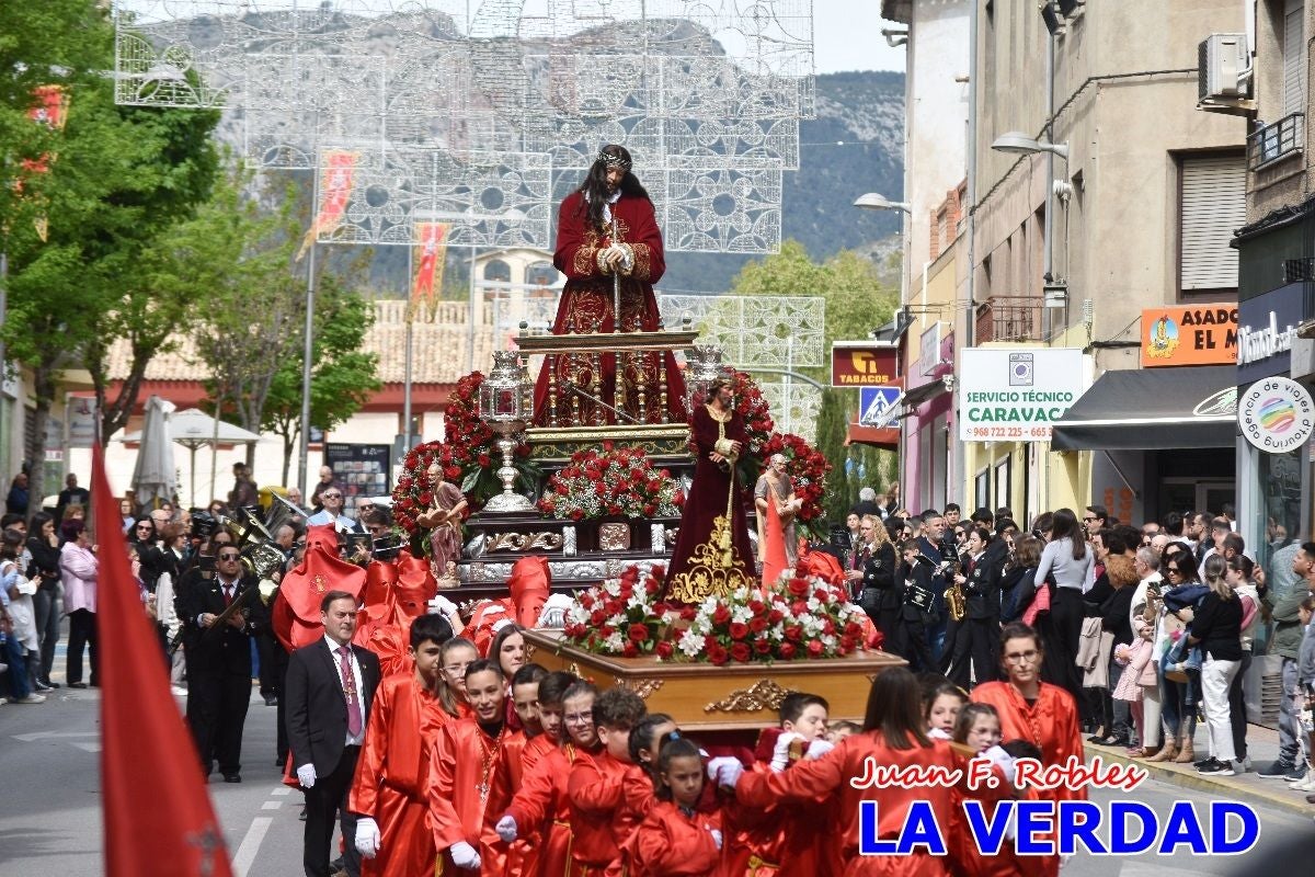 El Señor del Balcón abre la procesión del Encuentro en Caravaca de la Cruz
