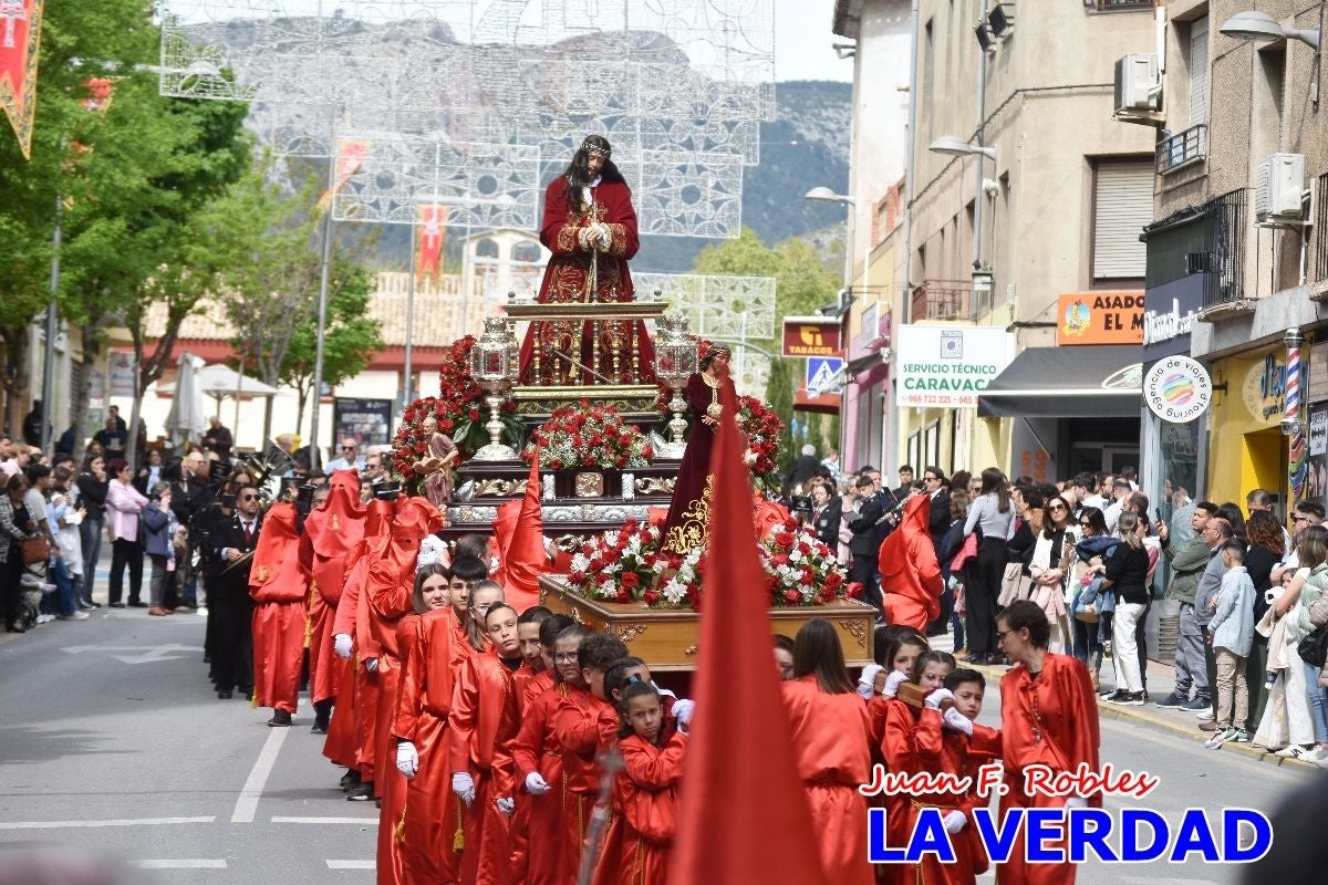 El Señor del Balcón abre la procesión del Encuentro en Caravaca de la Cruz