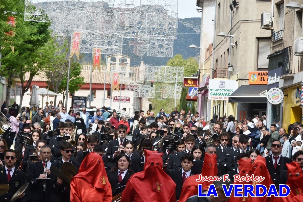 El Señor del Balcón abre la procesión del Encuentro en Caravaca de la Cruz