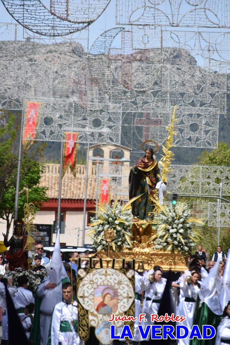 San Juan marca el paso en «El Encuentro» de Viernes Santo en Caravaca de la Cruz