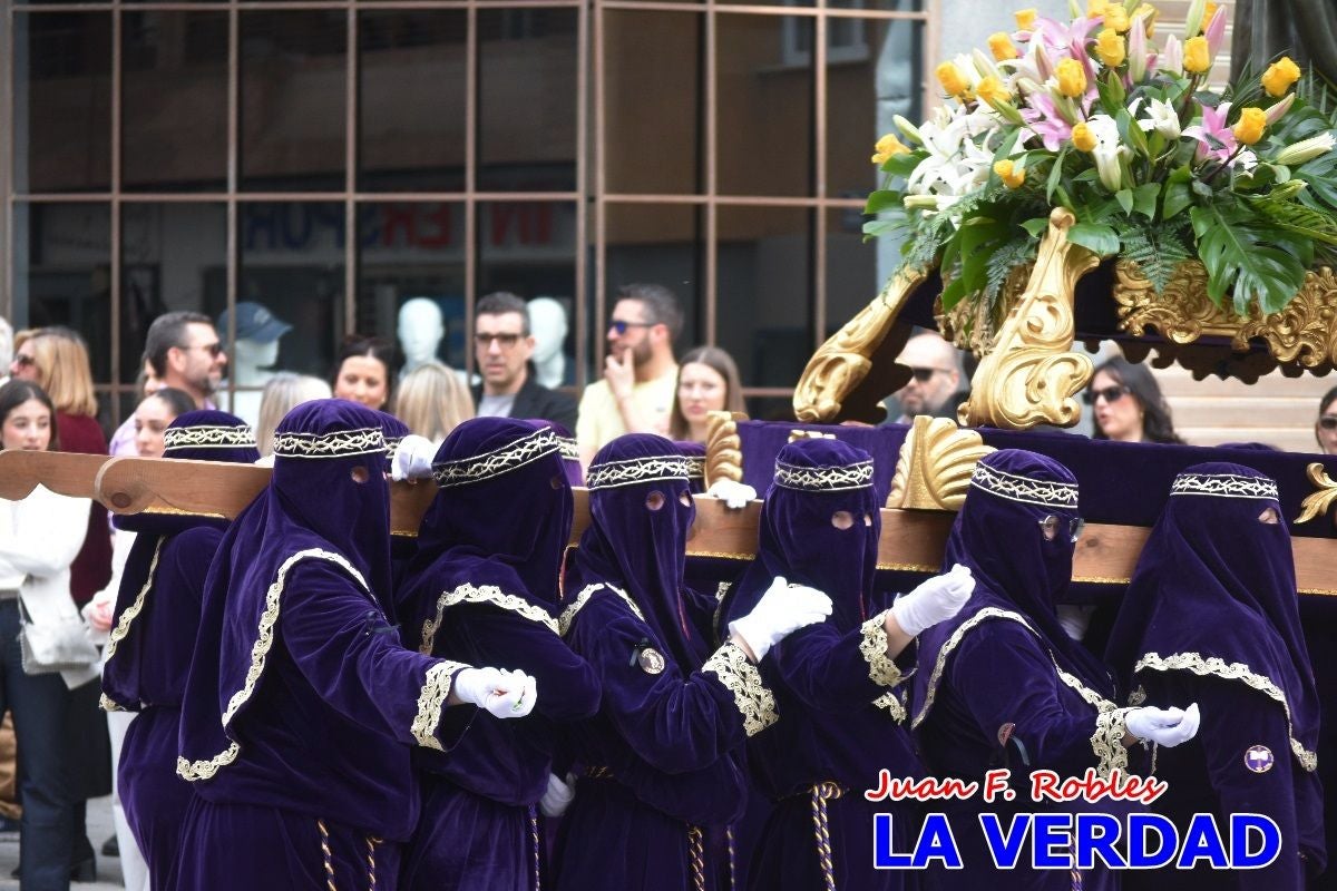 San Juan marca el paso en «El Encuentro» de Viernes Santo en Caravaca de la Cruz