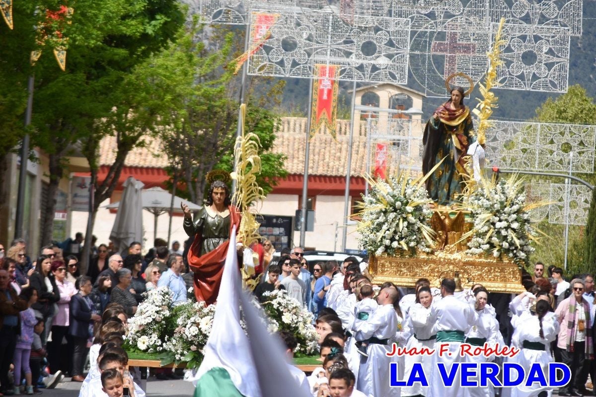 San Juan marca el paso en «El Encuentro» de Viernes Santo en Caravaca de la Cruz