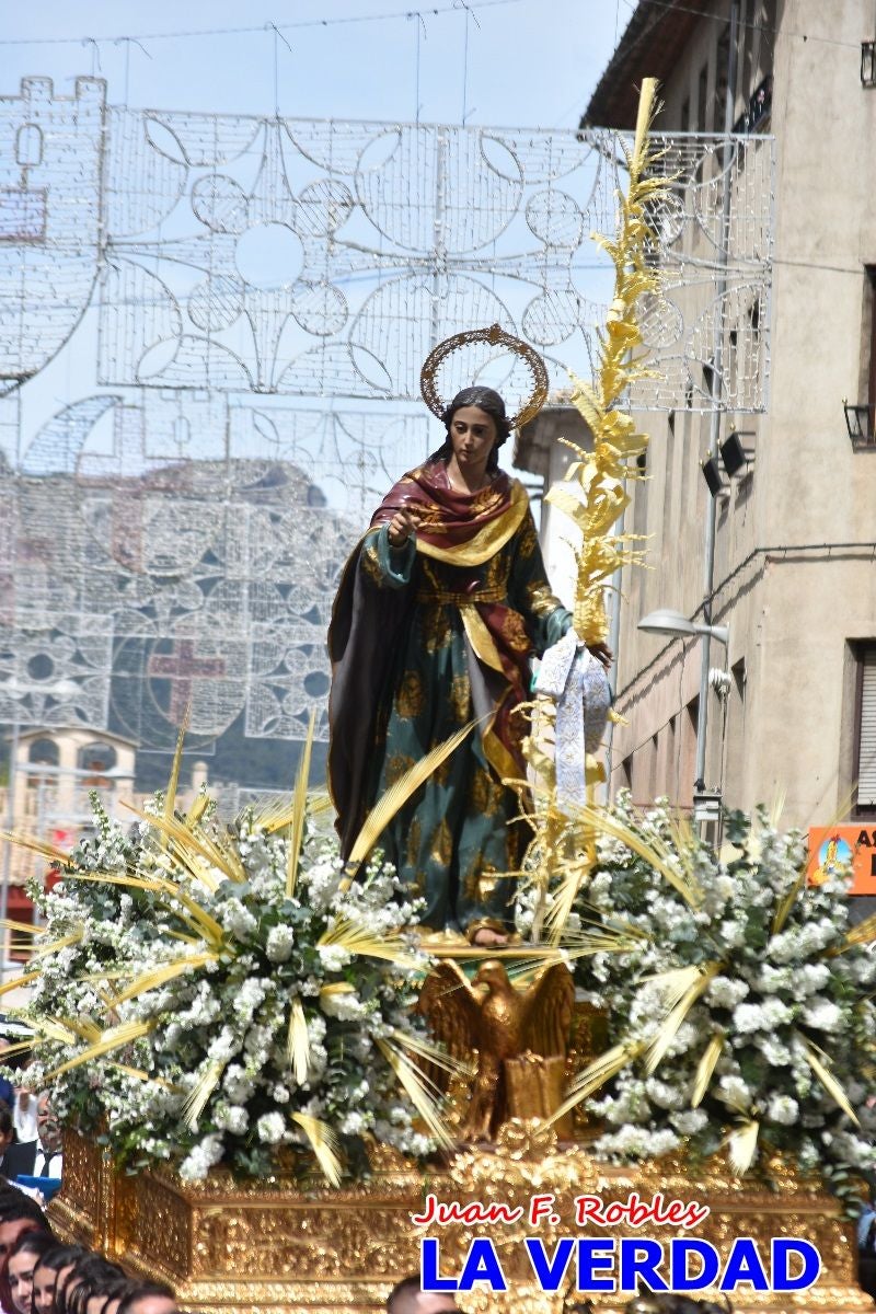 San Juan marca el paso en «El Encuentro» de Viernes Santo en Caravaca de la Cruz