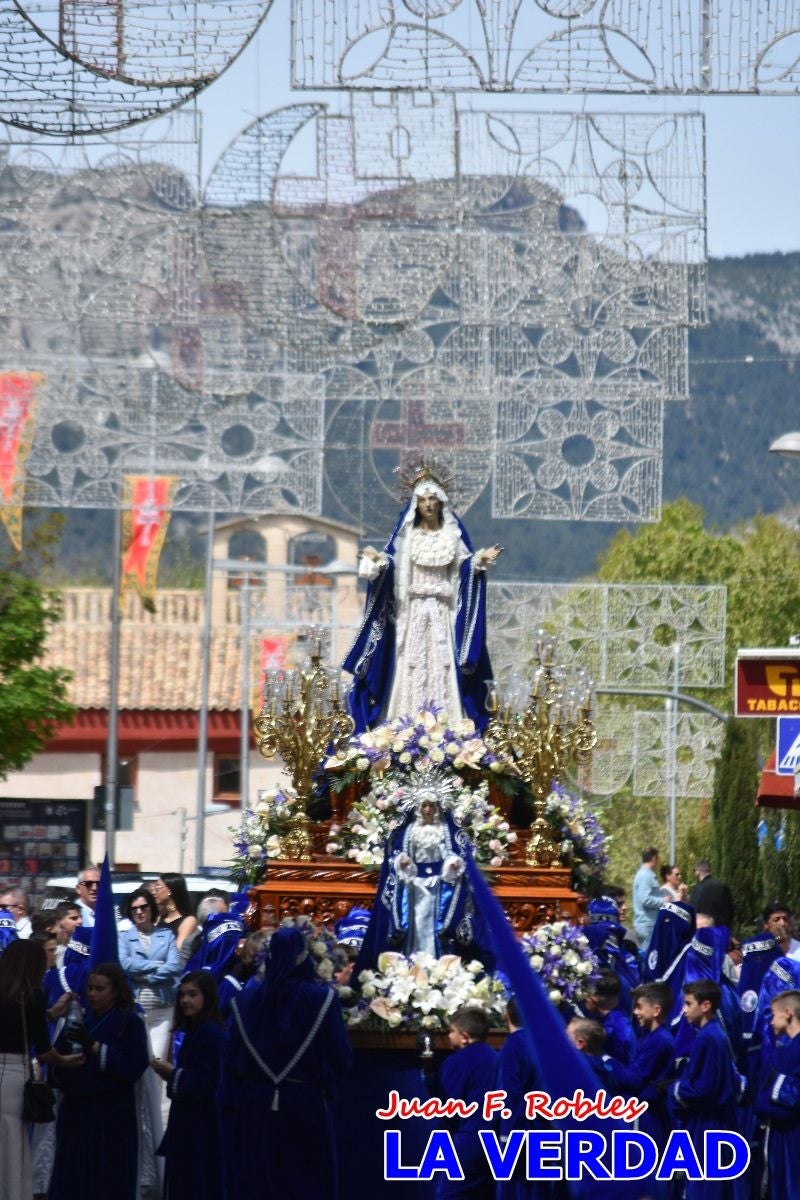 Nuestra Señora de los Dolores camina hacia «El Encuentro» por Caravaca de la Cruz