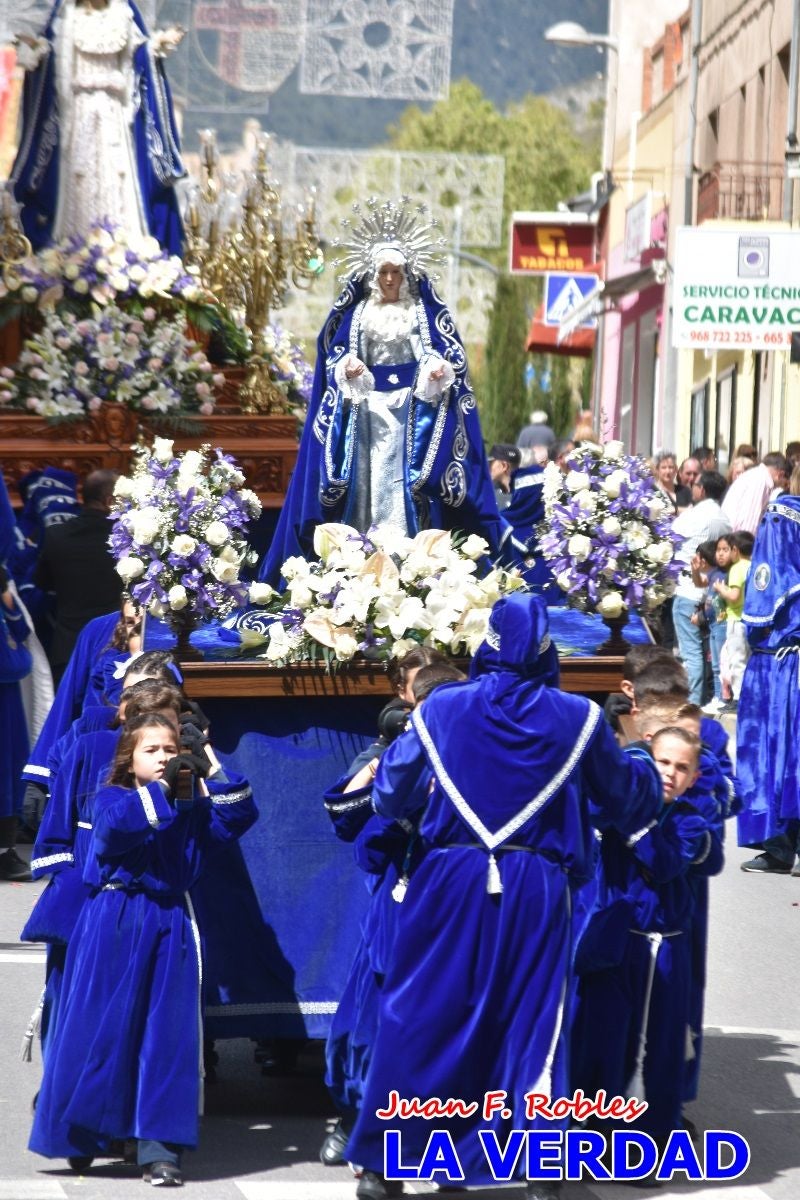 Nuestra Señora de los Dolores camina hacia «El Encuentro» por Caravaca de la Cruz
