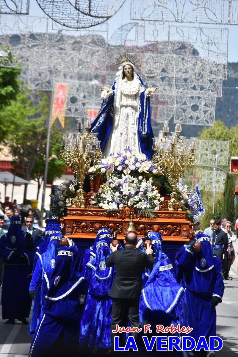 Nuestra Señora de los Dolores camina hacia «El Encuentro» por Caravaca de la Cruz