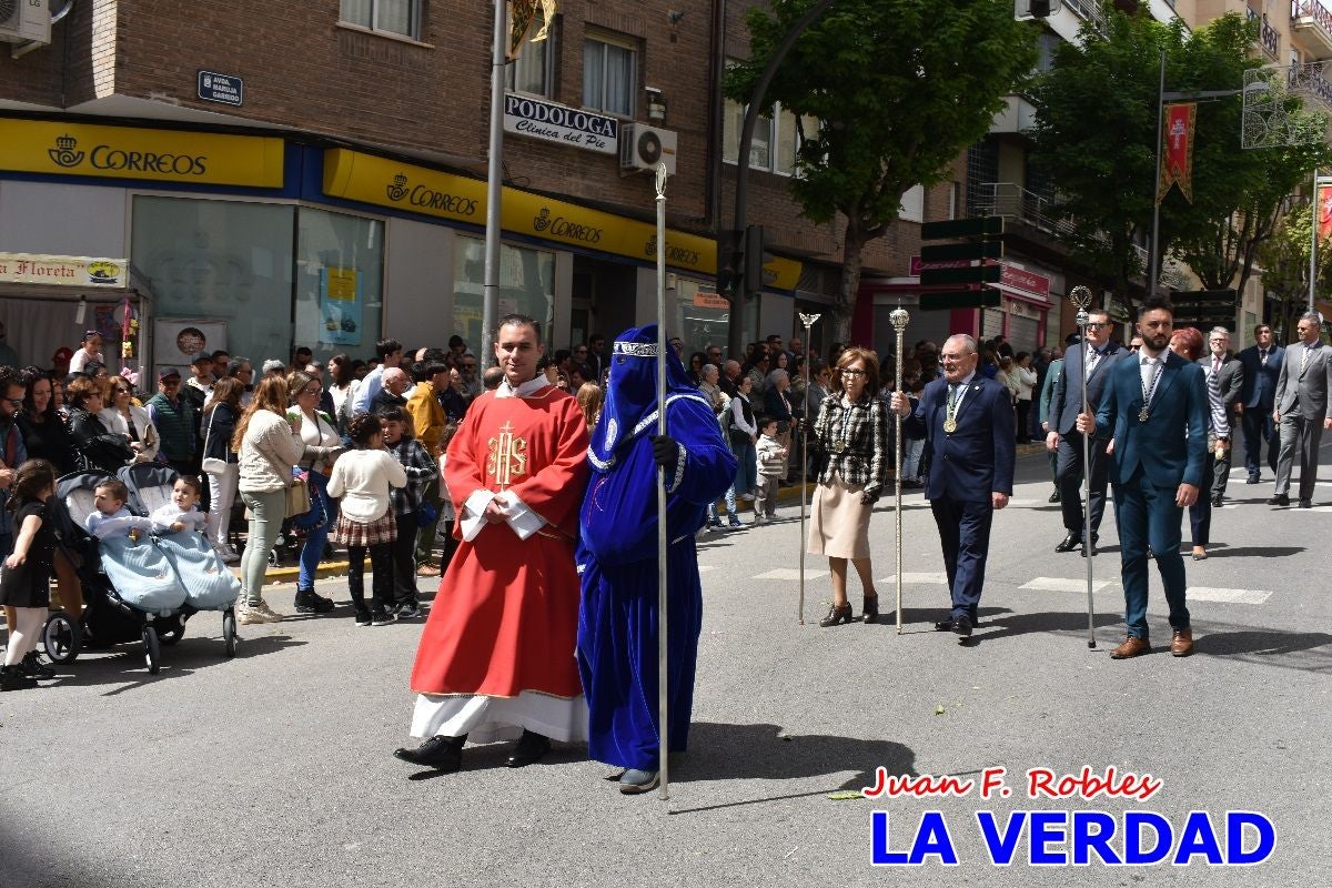 Nuestra Señora de los Dolores camina hacia «El Encuentro» por Caravaca de la Cruz