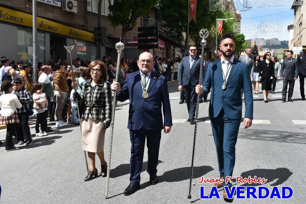 Nuestra Señora de los Dolores camina hacia «El Encuentro» por Caravaca de la Cruz