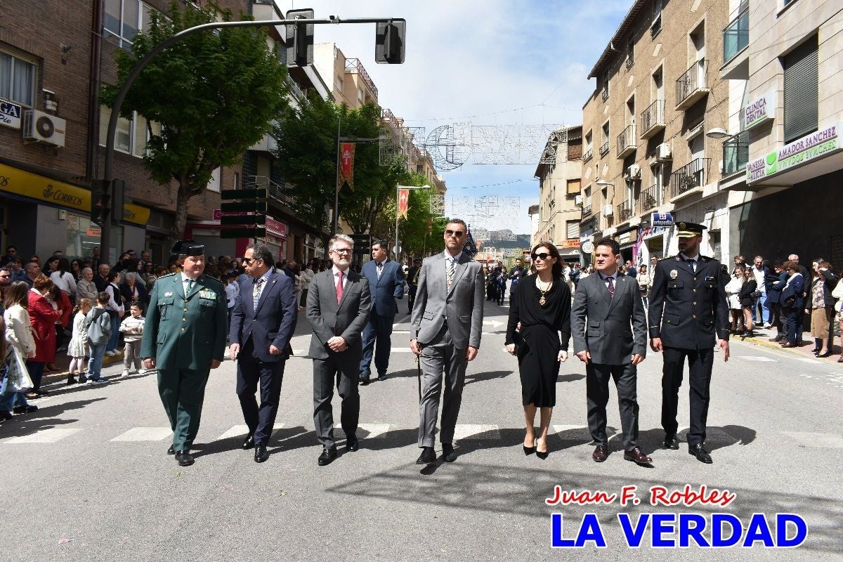 Nuestra Señora de los Dolores camina hacia «El Encuentro» por Caravaca de la Cruz
