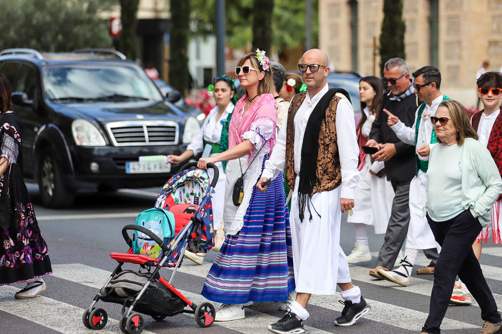 En imágenes, los huertanos inundan las calles del centro de Murcia