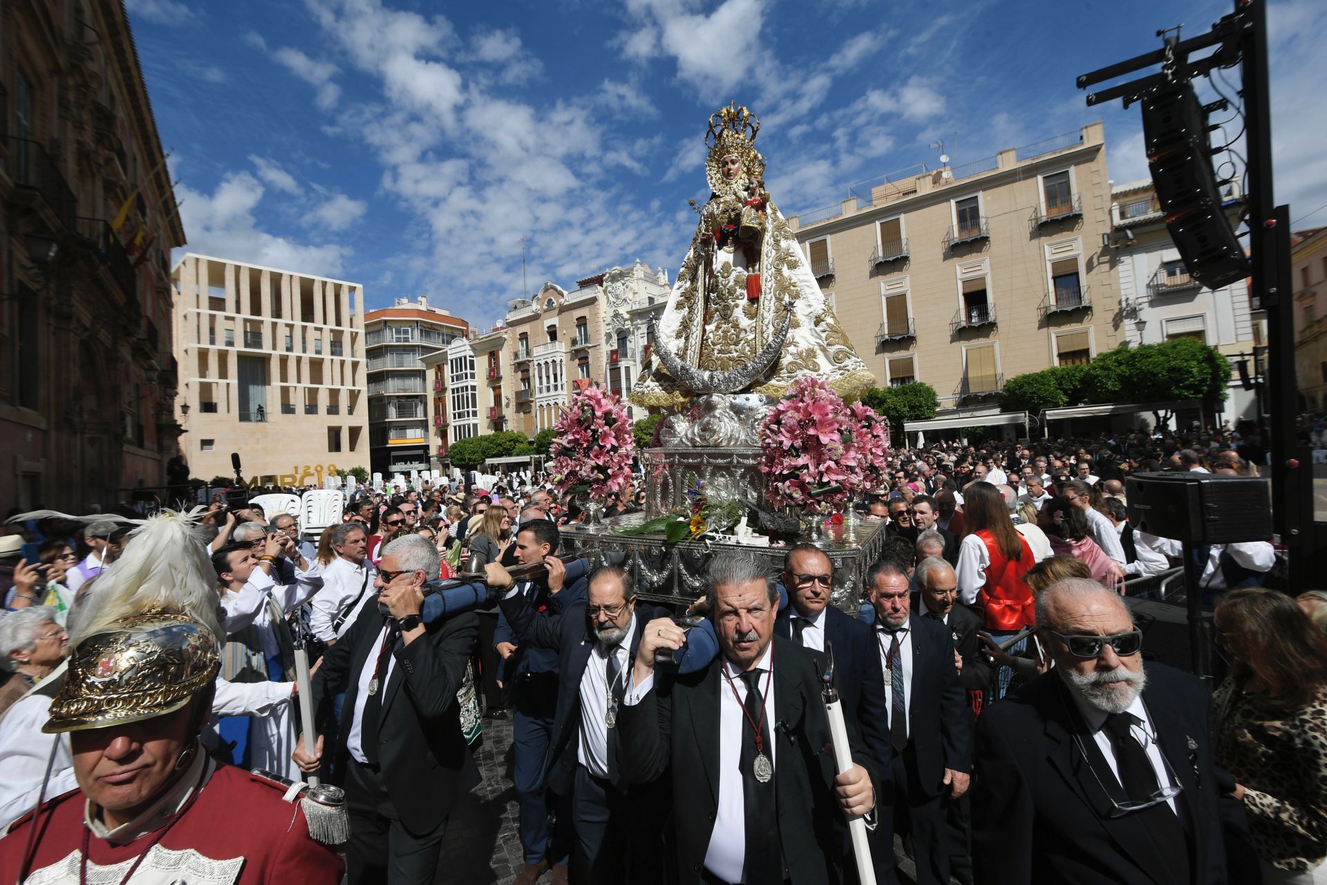 La misa huertana en la plaza Belluga de Murcia, en imágenes