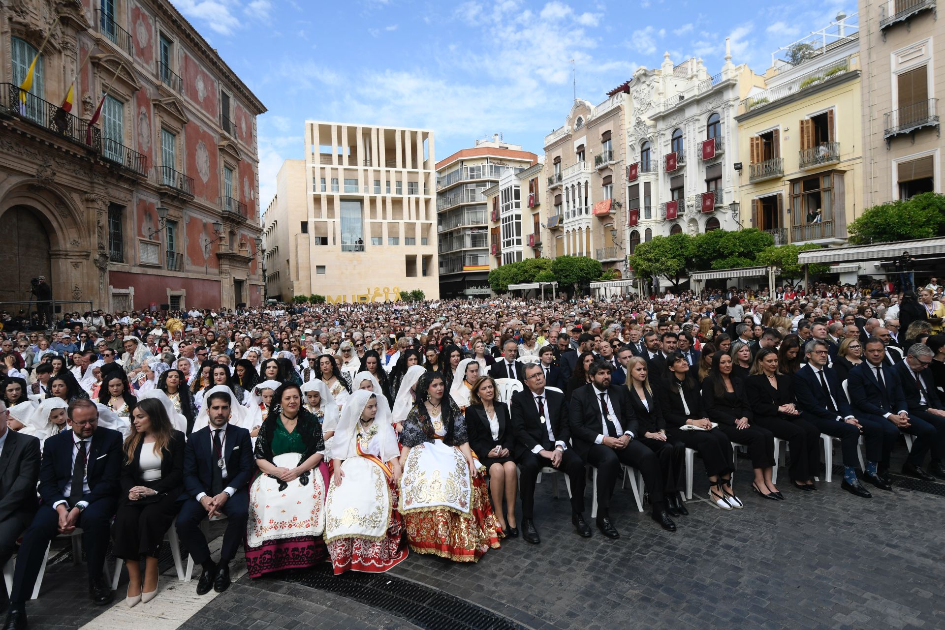 La misa huertana en la plaza Belluga de Murcia, en imágenes