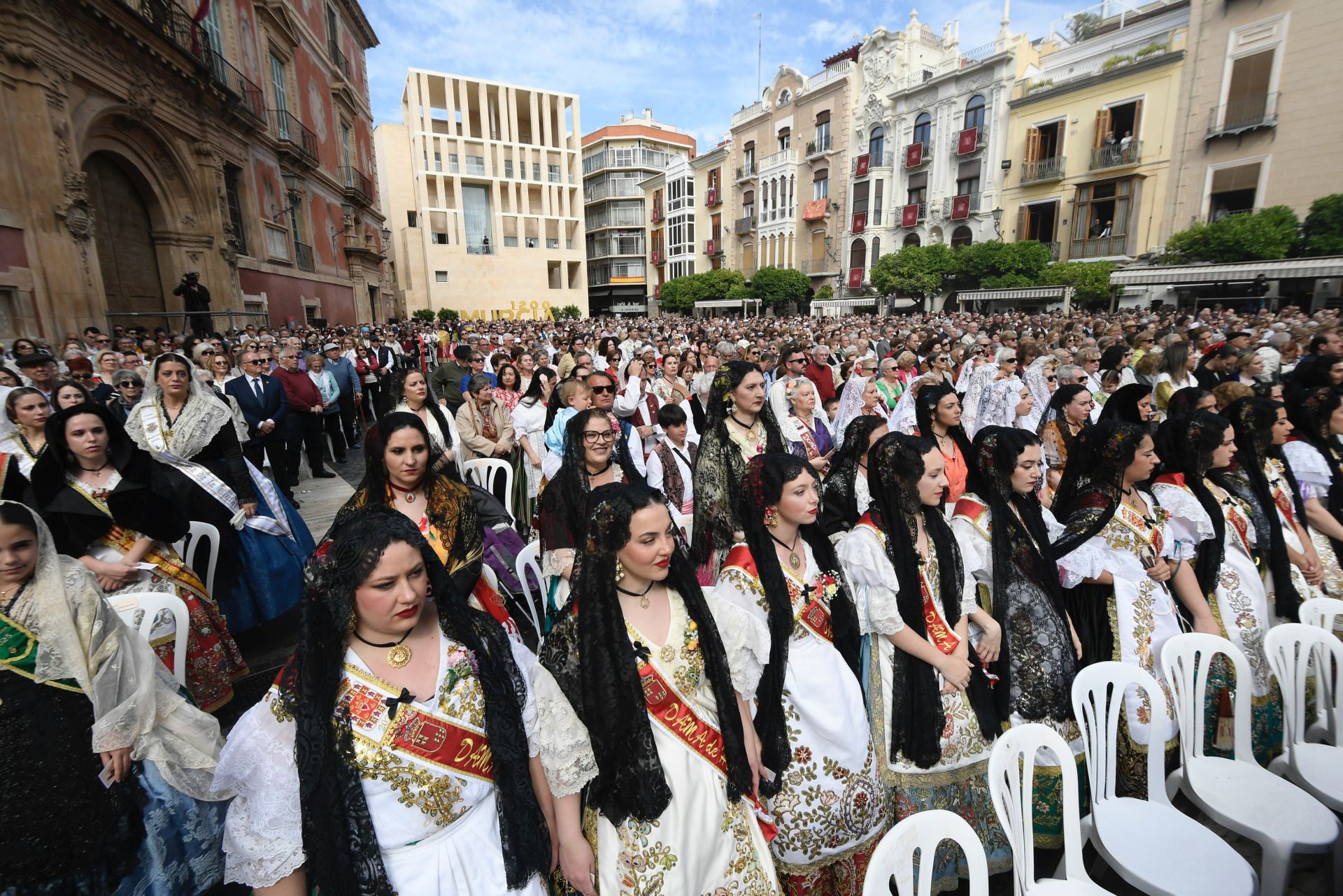 La misa huertana en la plaza Belluga de Murcia, en imágenes