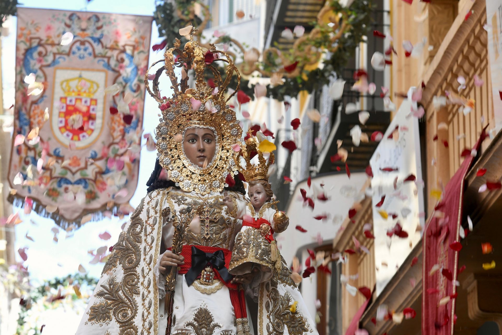 La misa huertana en la plaza Belluga de Murcia, en imágenes