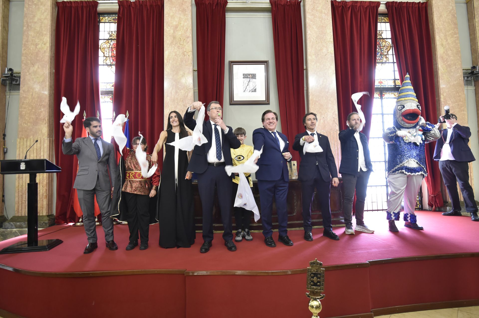 La misa sardinera y la recepción en el Ayuntamiento de Murcia, en imágenes