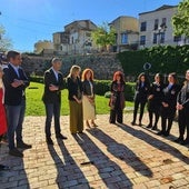 La consejera López Aragón y el alcalde de Caravaca, en el centro, ayer, en la clausura del último programa.