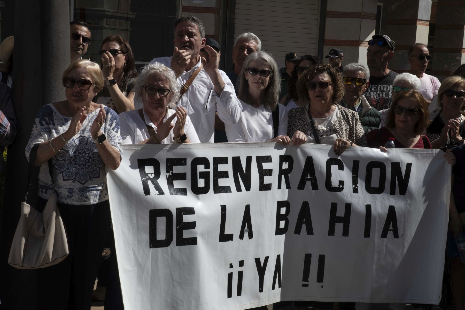 La concentración en La Unión contra el sellado de Portmán, en imágenes