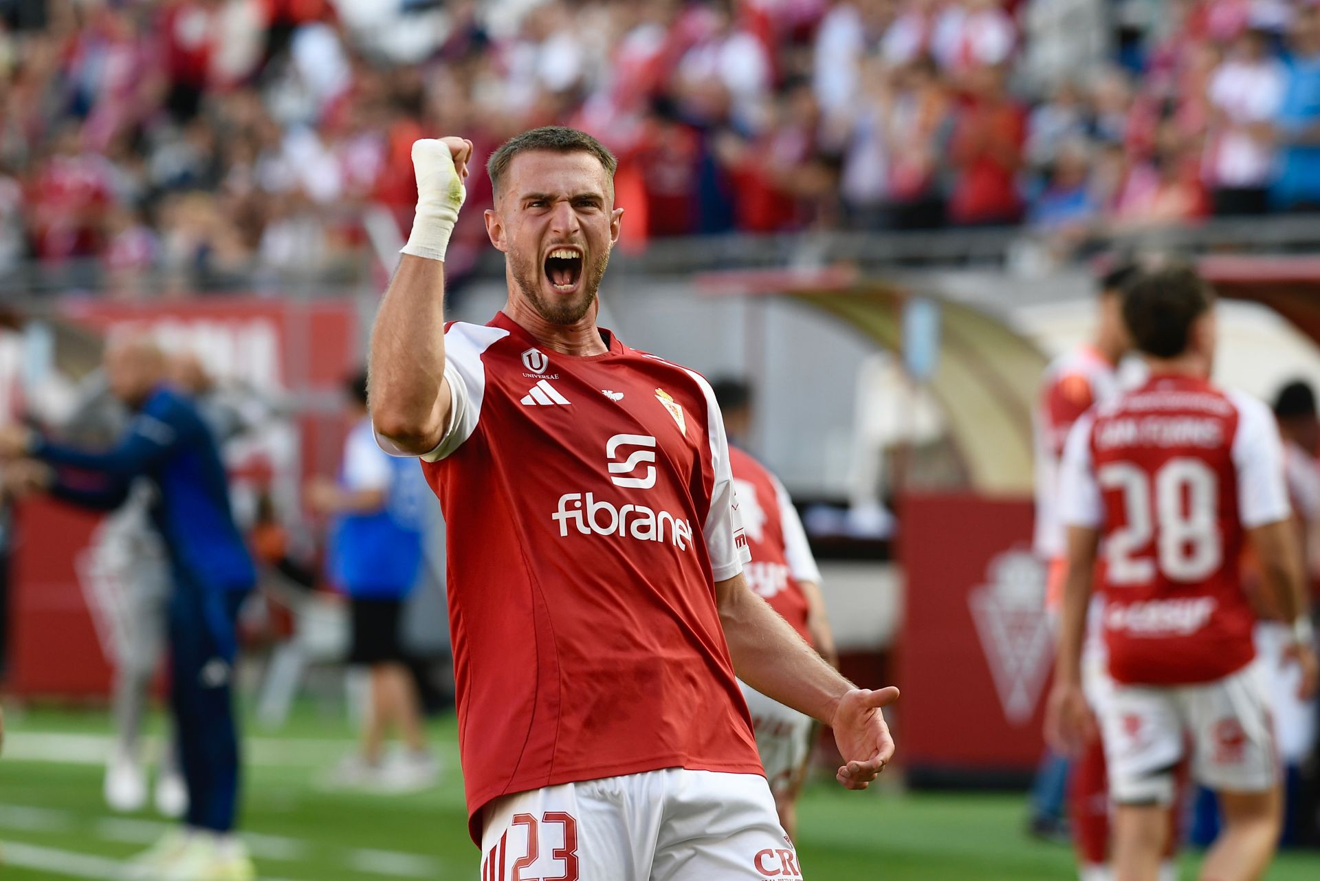 La victoria del Real Murcia frente al Villarreal B, en imágenes