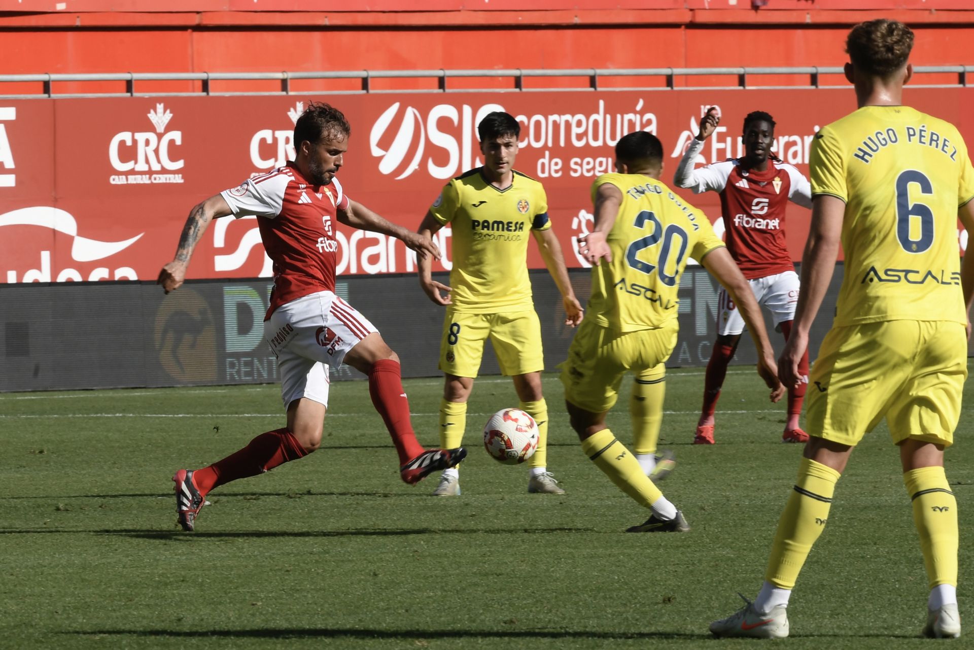 La victoria del Real Murcia frente al Villarreal B, en imágenes