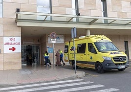 Accesos a Urgencias del Hospital Santa Lucía de Cartagena.
