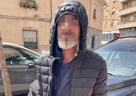 Imagen del presunto autor de los hechos delictivos.
