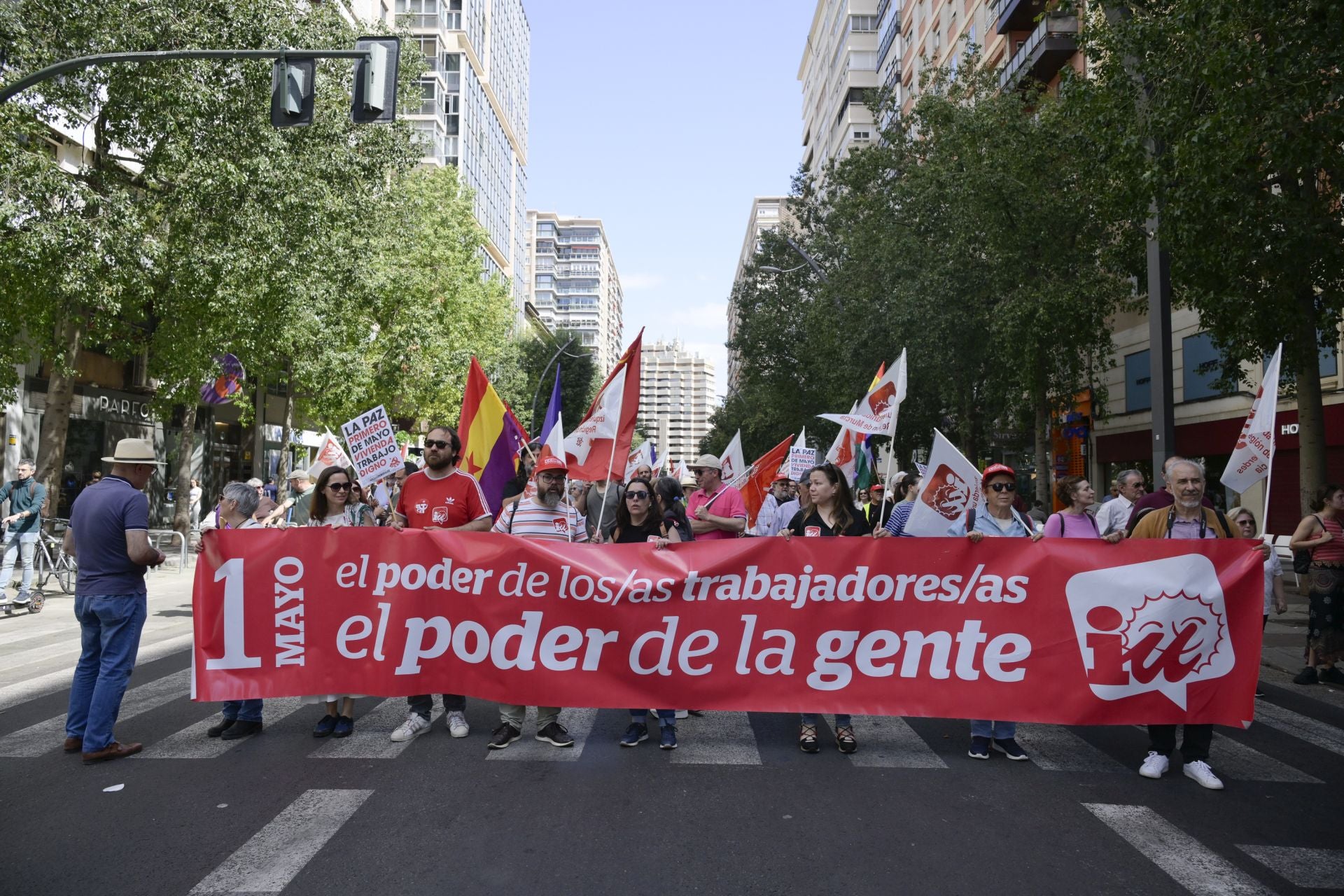 Las imágenes de la manifestación del Primero de Mayo en Murcia