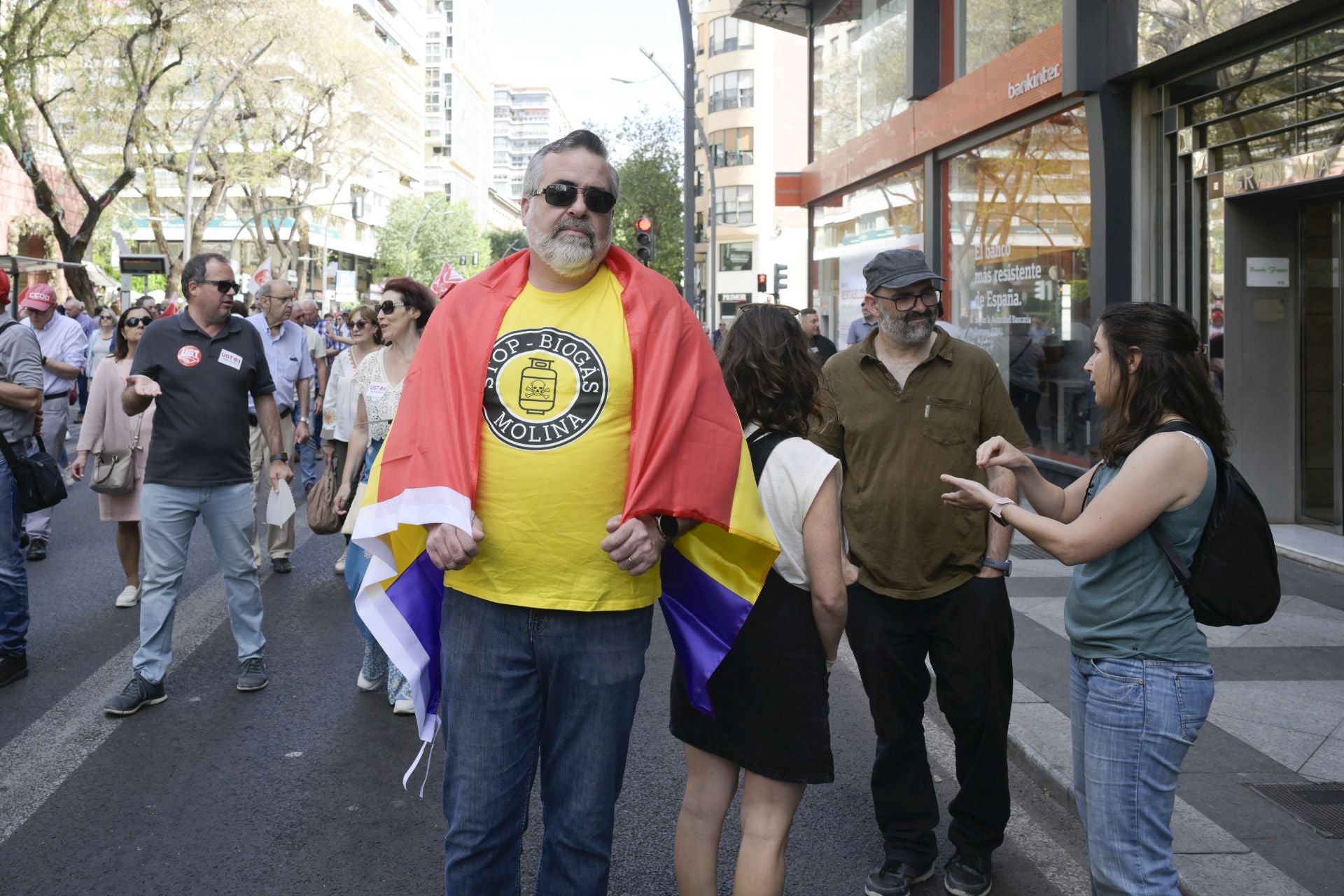 Las imágenes de la manifestación del Primero de Mayo en Murcia