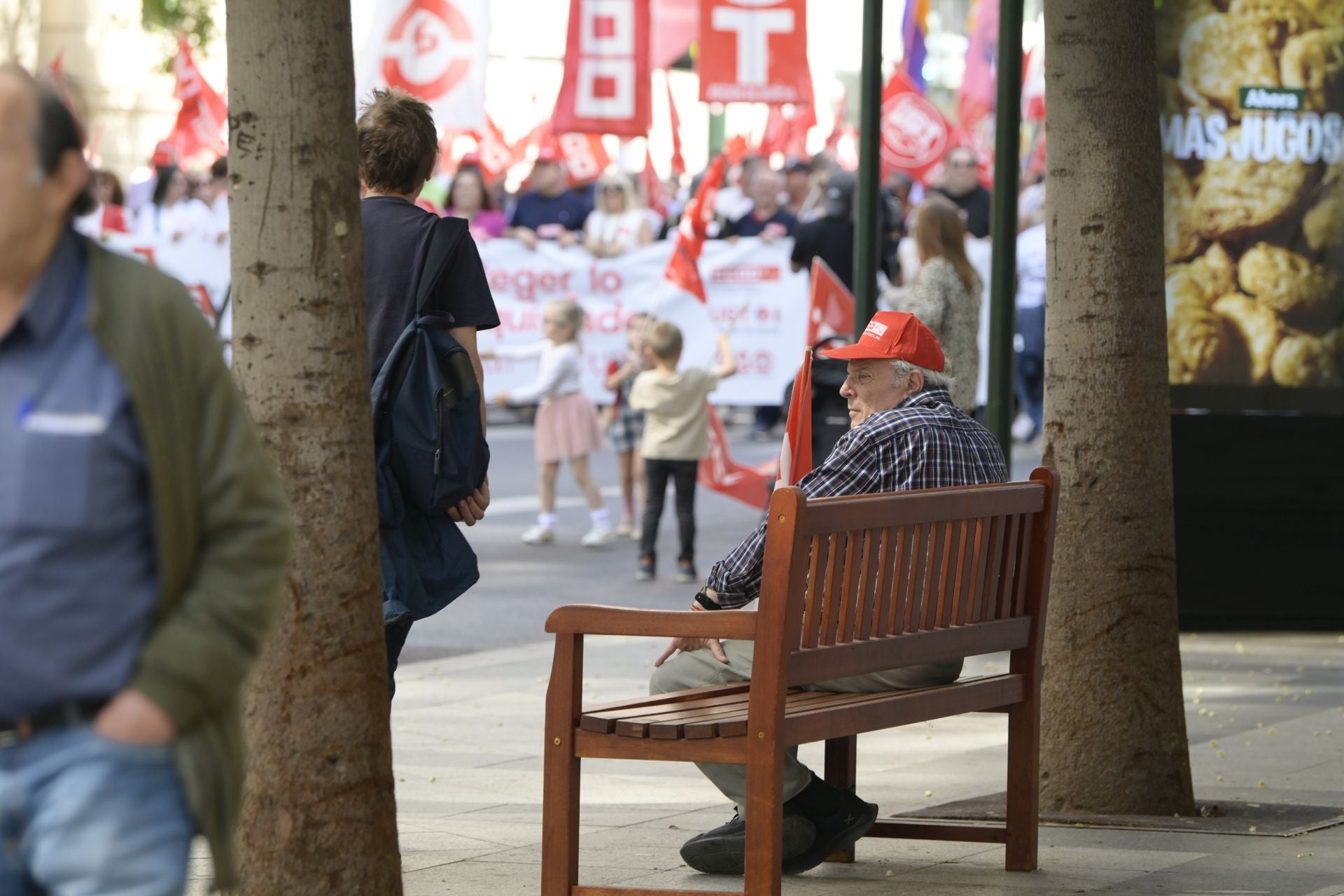 La manifestación del Primero de Mayo en Murcia, en imágenes