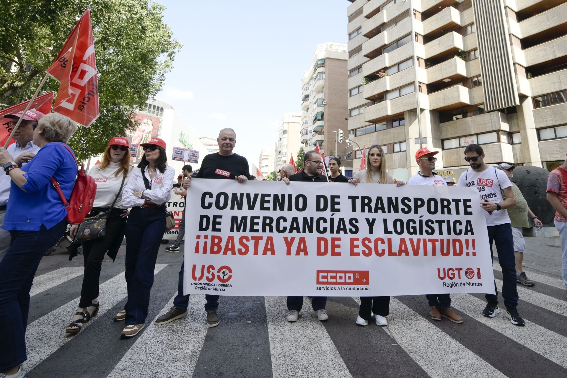 Las imágenes de la manifestación del Primero de Mayo en Murcia