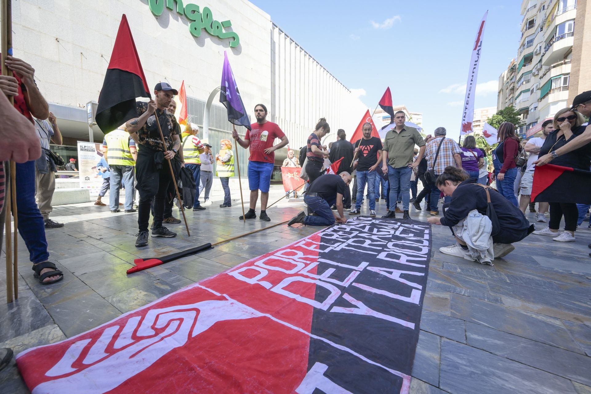La manifestación del Primero de Mayo en Murcia, en imágenes