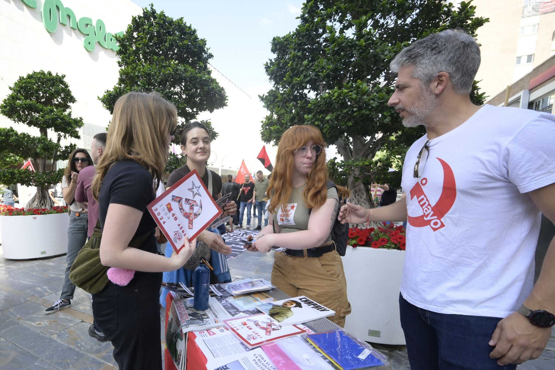 Las imágenes de la manifestación del Primero de Mayo en Murcia