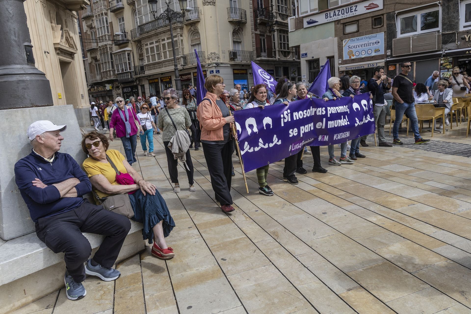 La manifestación del Primero de Mayo en Cartagena, en imágenes