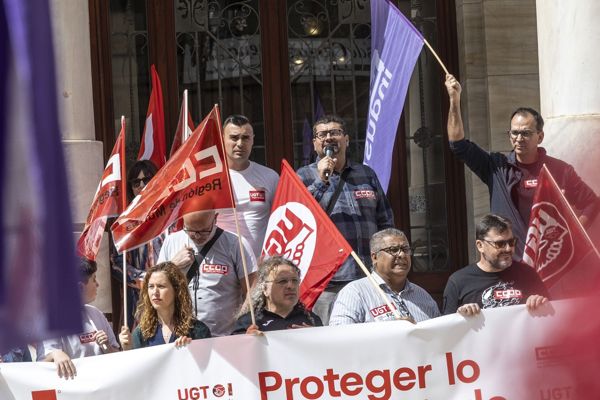 La manifestación del Primero de Mayo en Cartagena, en imágenes