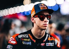 Pedro Acosta, durante el pasado GP de Catar.