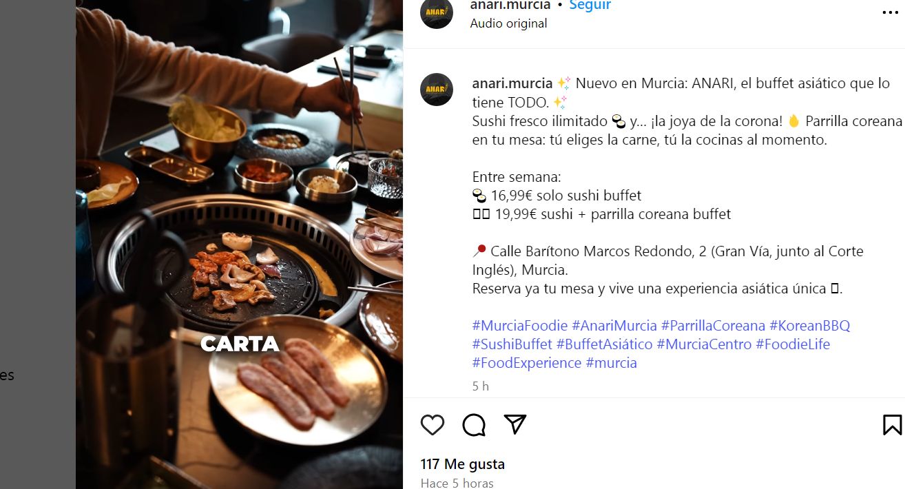 Abre la primera barbacoa coreana de Murcia.
