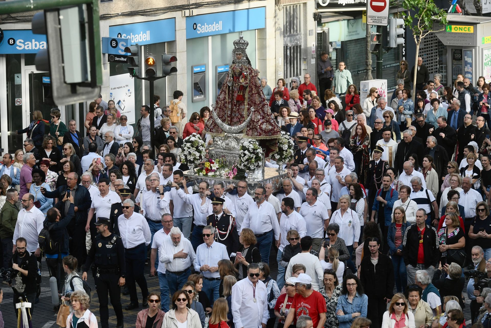 En imágenes, el regreso de la Fuensanta a su santuario tras las Fiestas de Primavera