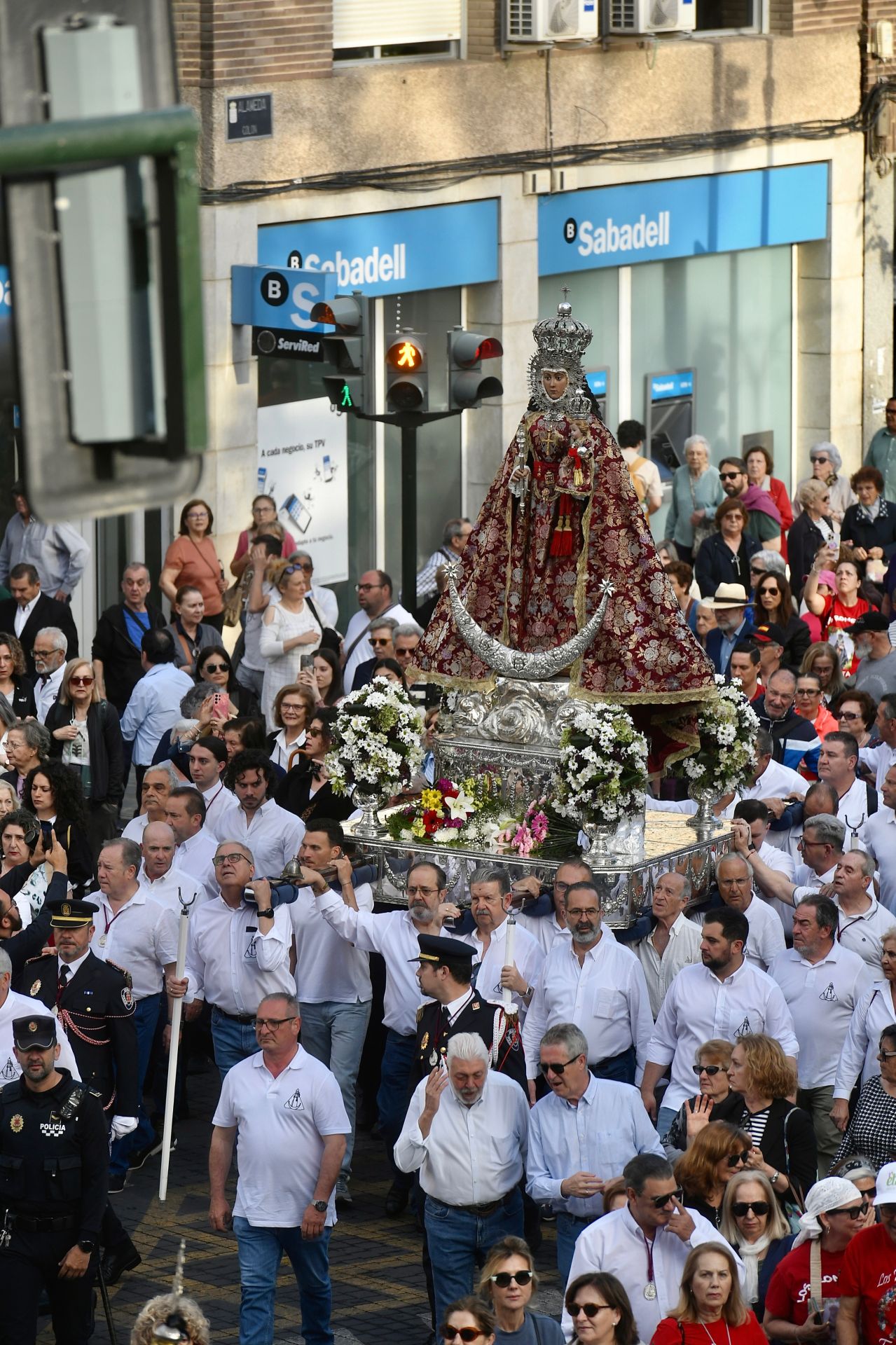 En imágenes, el regreso de la Fuensanta a su santuario tras las Fiestas de Primavera