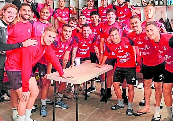 Los jugadores del Atlético Pulpileño, en una imagen de archivo.