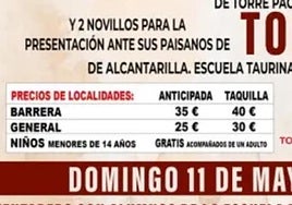 Detalle del cartel donde se anuncia el acceso gratuito para menores de 14 años.