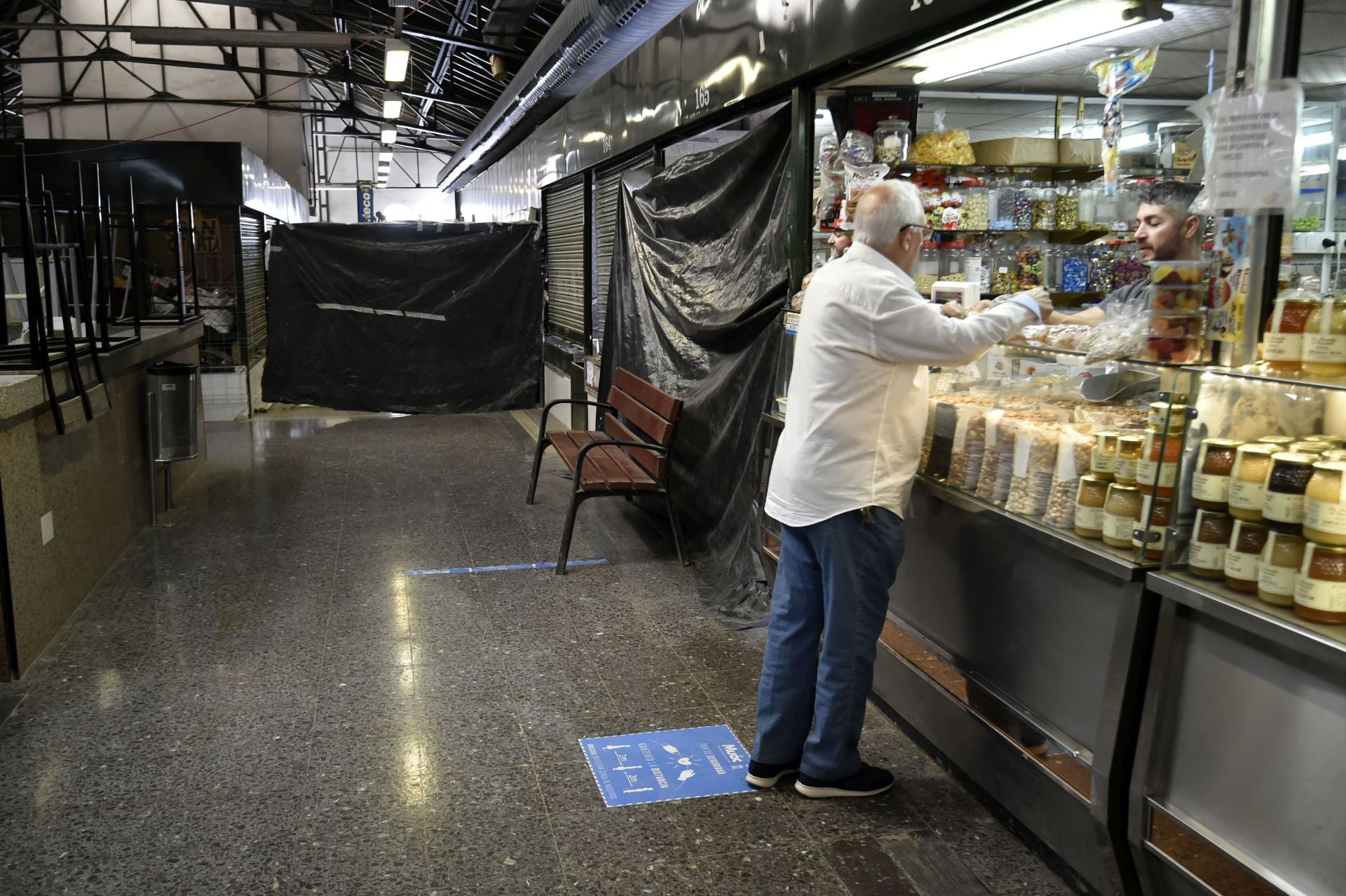 Las imágenes de las obras en el Mercado de Verónicas de Murcia